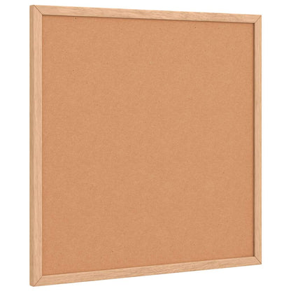 Cork Board with Solid Pine Wood Frame 40x40 cm