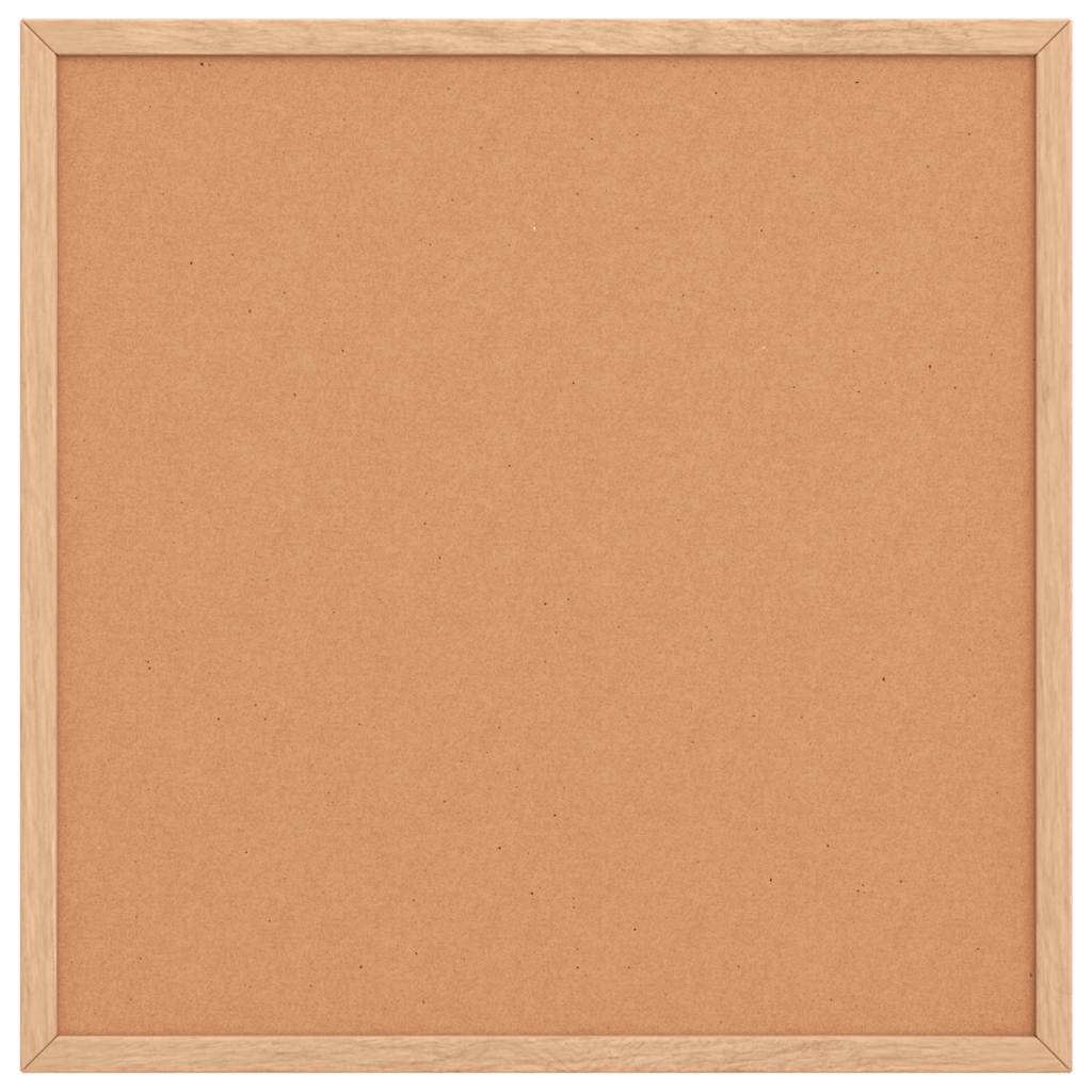 Cork Board with Solid Pine Wood Frame 40x40 cm