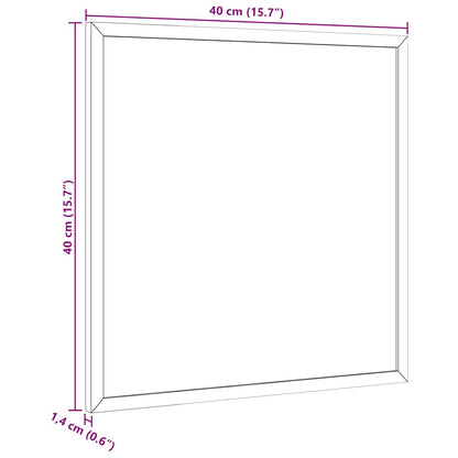 Cork Board with Solid Pine Wood Frame 40x40 cm