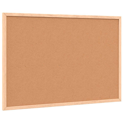 Cork Board with Solid Pine Wood Frame 60x40 cm