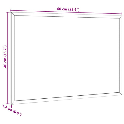 Cork Board with Solid Pine Wood Frame 60x40 cm