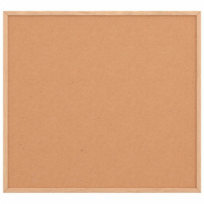 Cork Board with Solid Pine Wood Frame 60x55 cm