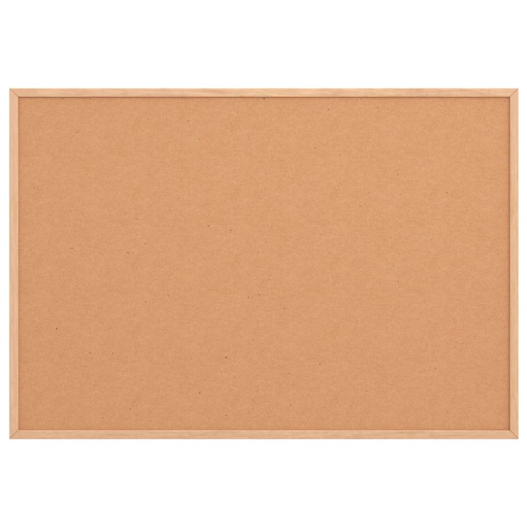 Cork Board with Solid Pine Wood Frame 80x55 cm
