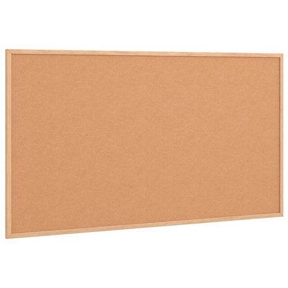 Cork Board with Solid Pine Wood Frame 100x55 cm