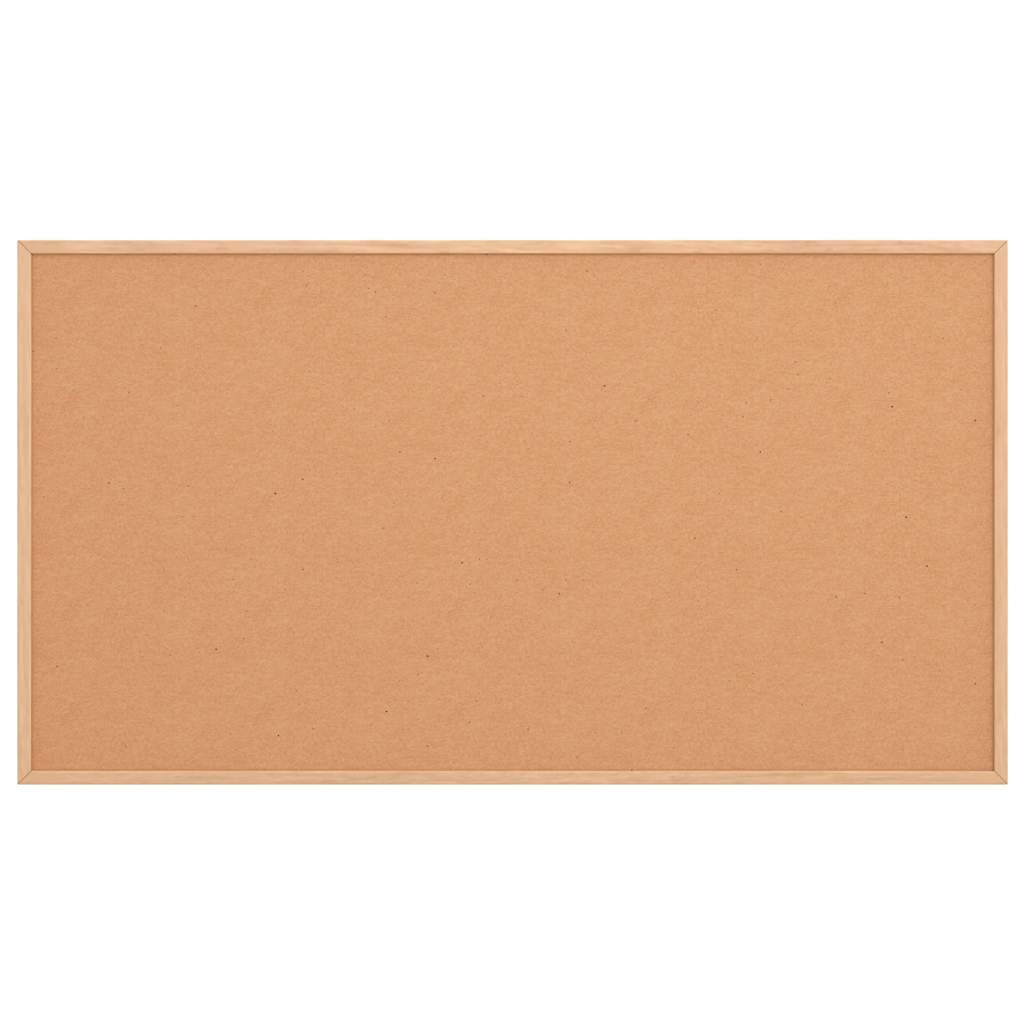 Cork Board with Solid Pine Wood Frame 100x55 cm