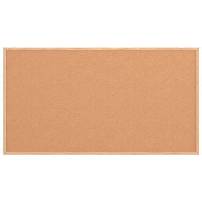 Cork Board with Solid Pine Wood Frame 100x55 cm