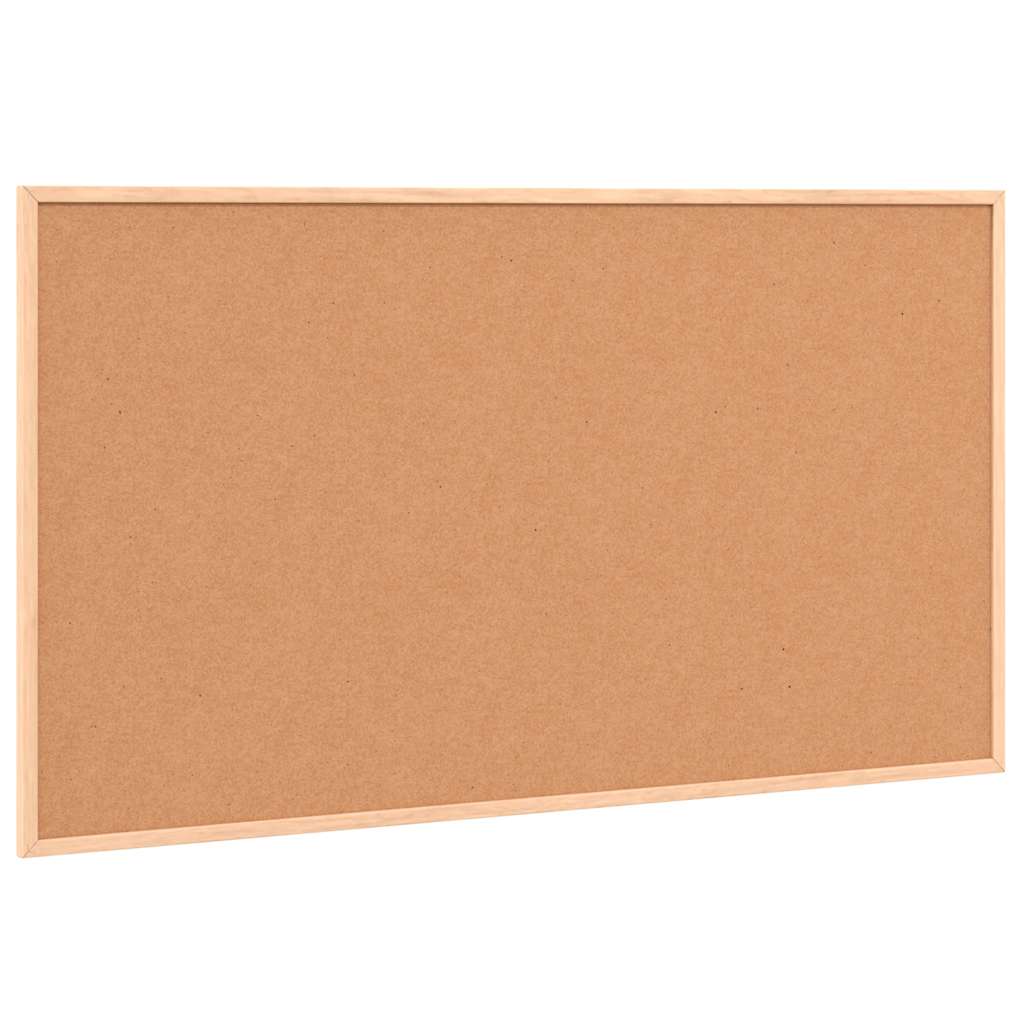 Cork Board with Solid Pine Wood Frame 100x55 cm