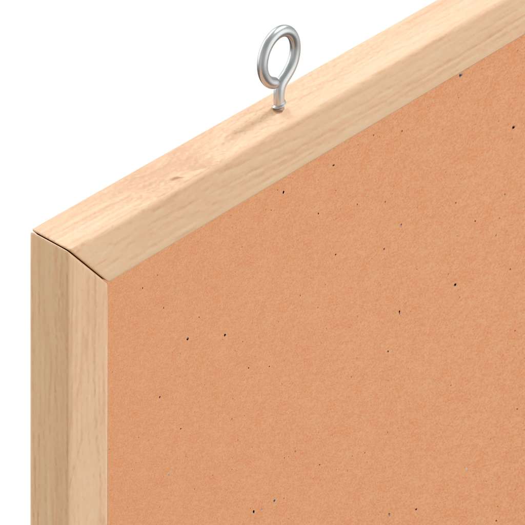 Cork Board with Solid Pine Wood Frame 100x55 cm