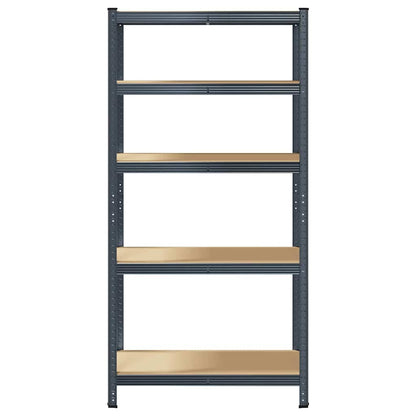 5-Layer Storage Shelf Anthracite Steel&Engineered Wood