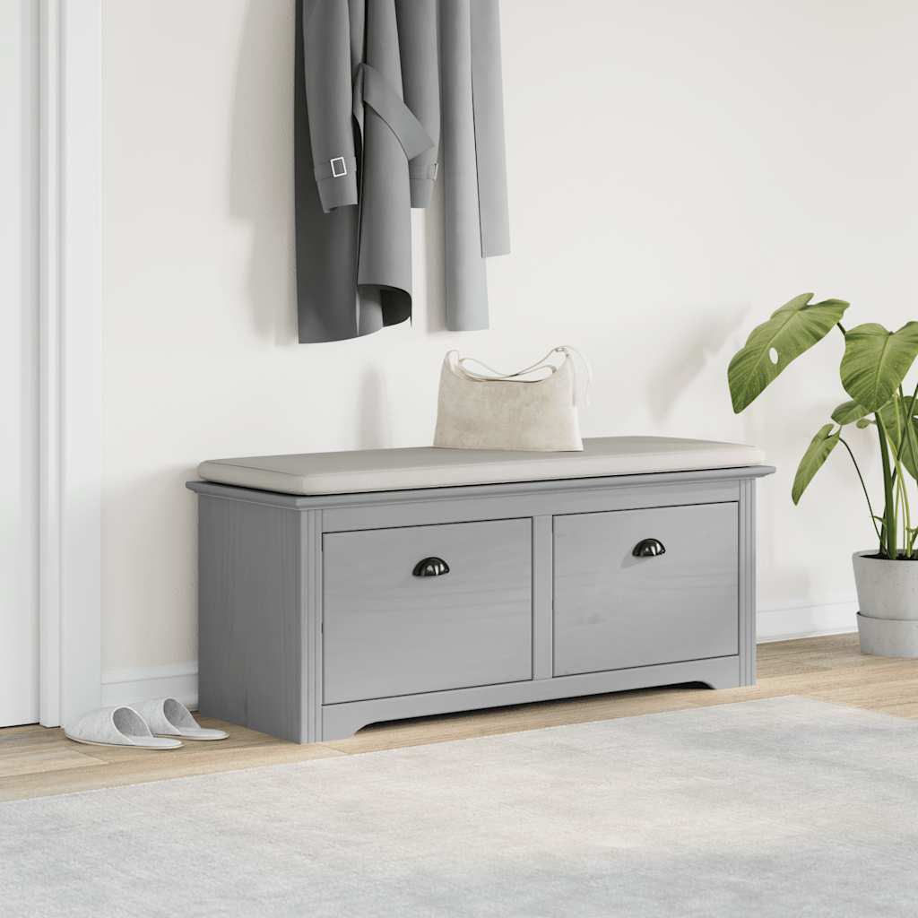 Hallway Bench BODO Grey 114x40x45 cm