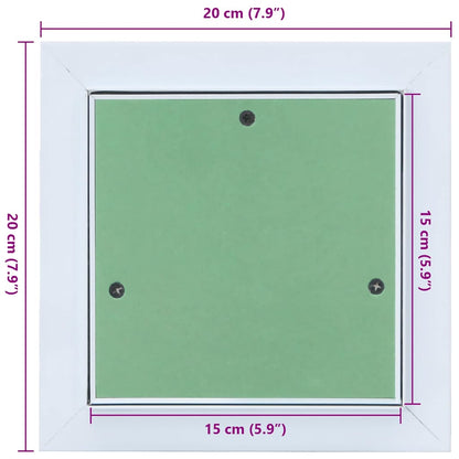 Access Panel Green and Silver 20 x 20 cm