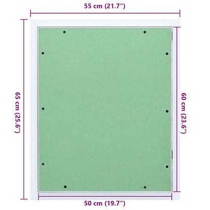 Access Panel Green and Silver 55 x 65 cm