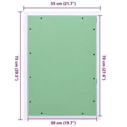 Access Panel Green and Silver 55 x 75 cm