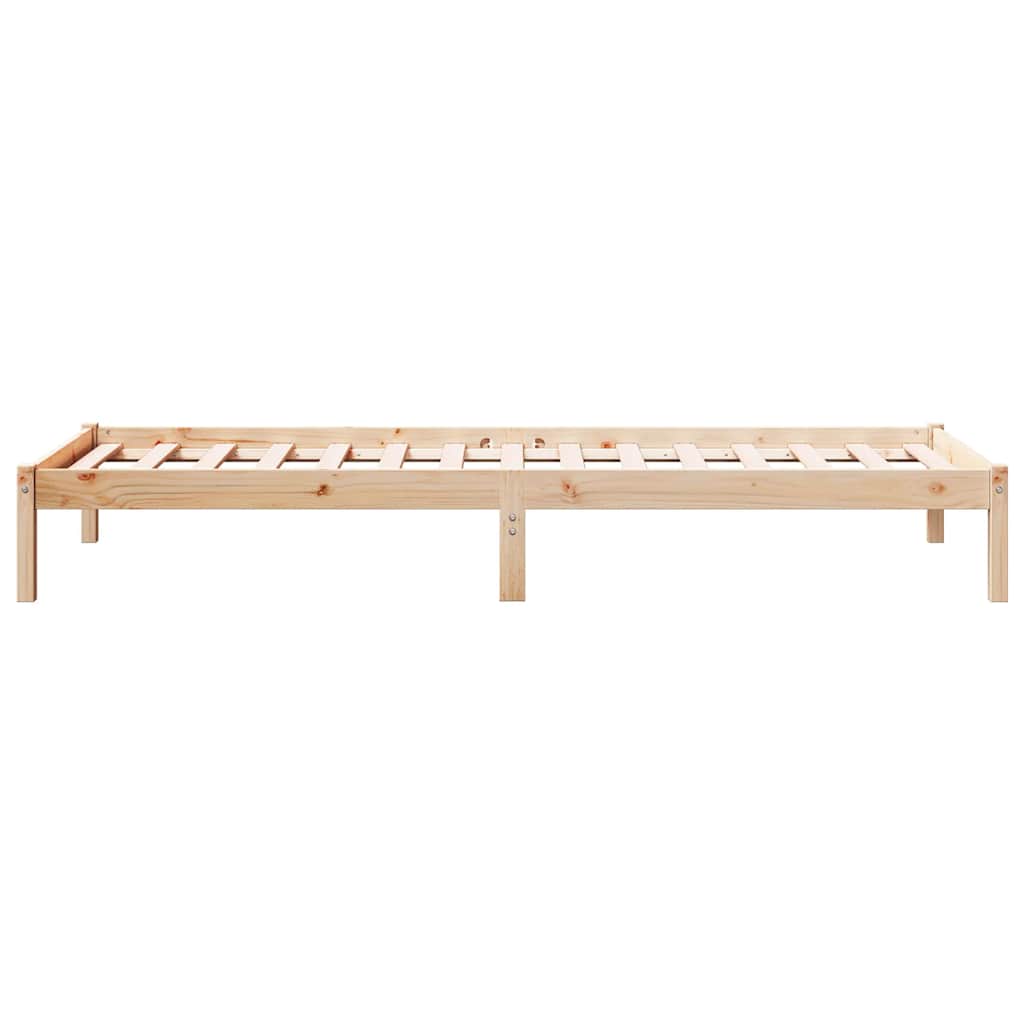 Extra Long Bed Frame without Mattress 80x210 cm Solid Wood Pine
