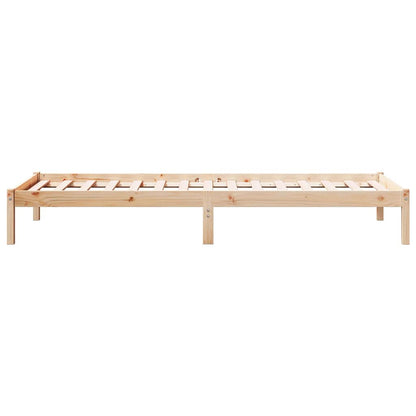 Extra Long Bed Frame without Mattress 80x210 cm Solid Wood Pine
