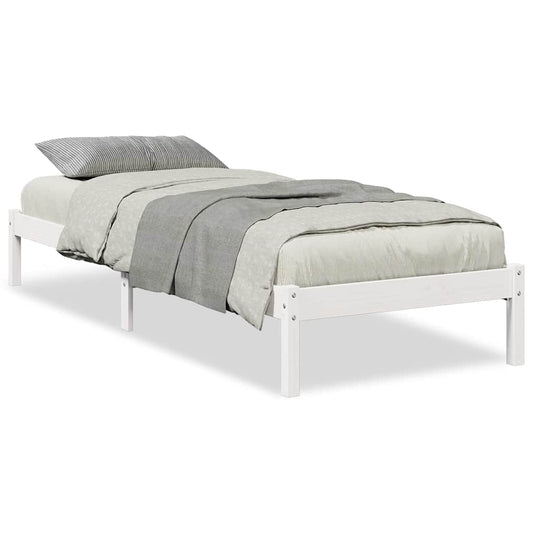 Extra Long Bed Frame without Mattress White 80x210 cm