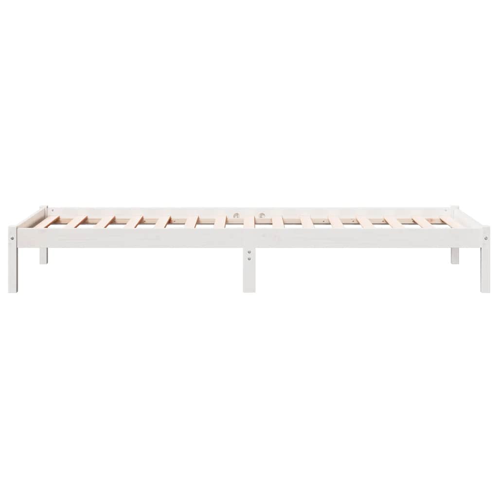 Extra Long Bed Frame without Mattress White 80x210 cm
