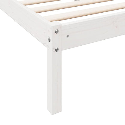 Extra Long Bed Frame without Mattress White 80x210 cm