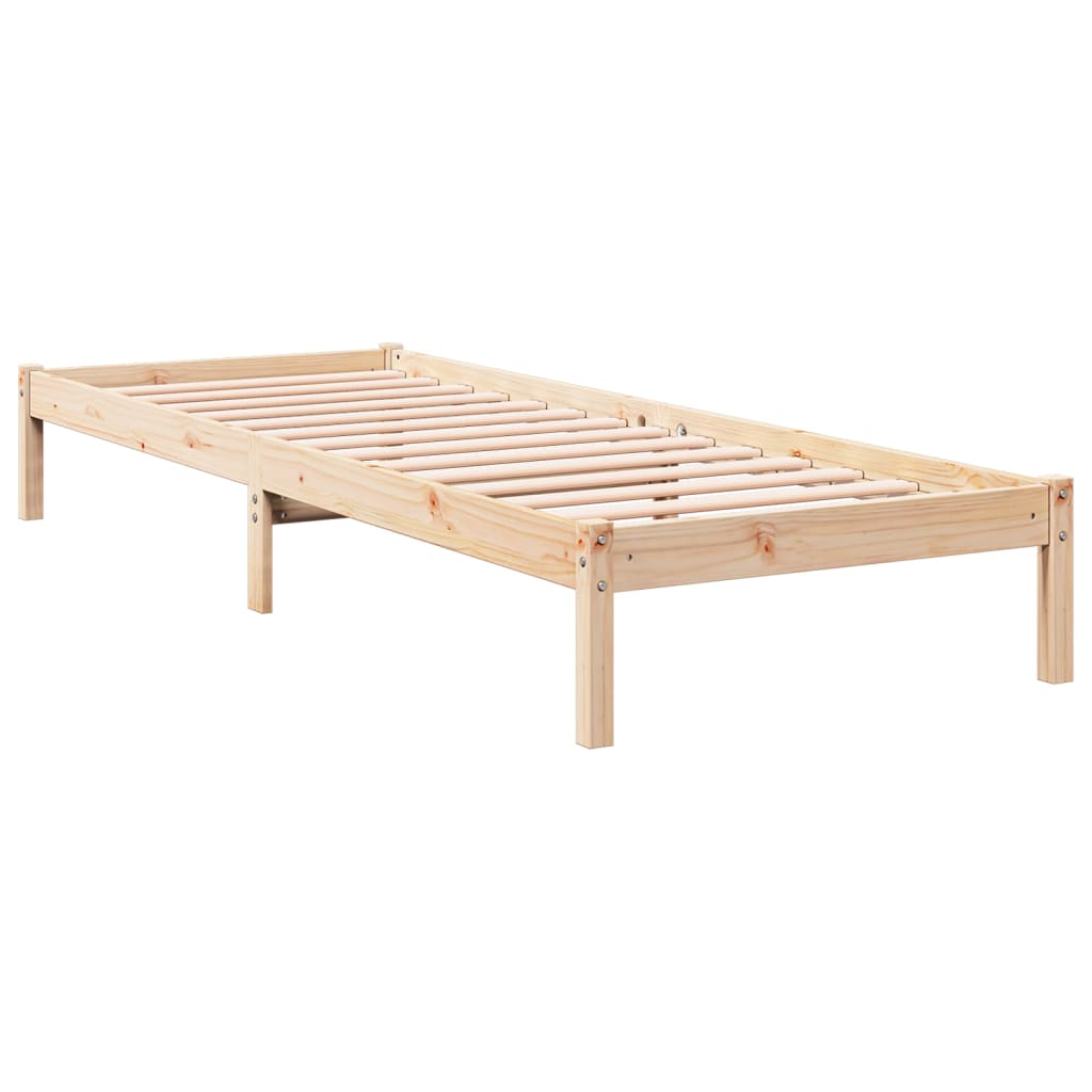 Extra Long Bed Frame without Mattress 90x210 cm Solid Wood Pine