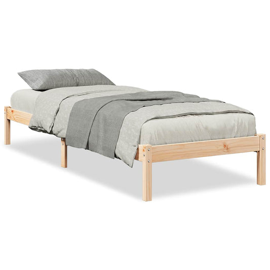 Extra Long Bed Frame without Mattress 100x210cm Solid Wood Pine
