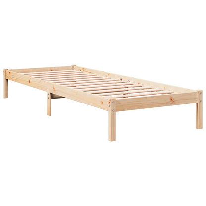 Extra Long Bed Frame without Mattress 100x210cm Solid Wood Pine