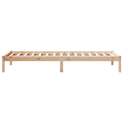 Extra Long Bed Frame without Mattress 100x210 cm Solid Wood Pine