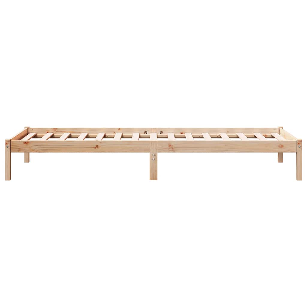 Extra Long Bed Frame without Mattress 100x210cm Solid Wood Pine