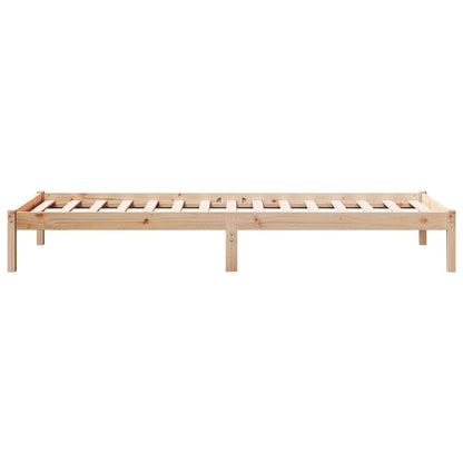 Extra Long Bed Frame without Mattress 100x210cm Solid Wood Pine