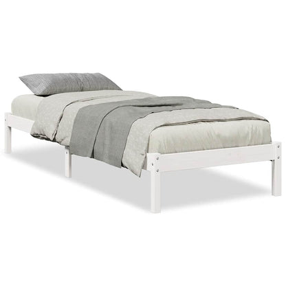 Extra Long Bed Frame without Mattress White 100x210 cm
