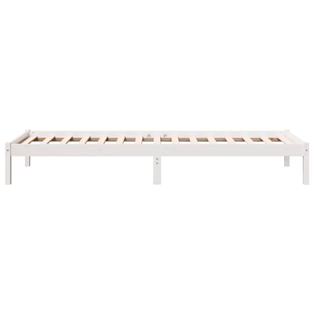 Extra Long Bed Frame without Mattress White 100x210 cm