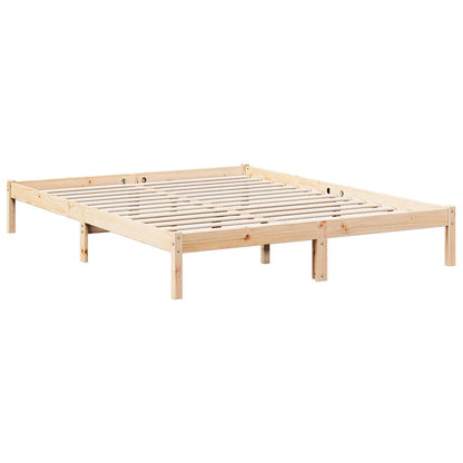 Extra Long Bed Frame without Mattress 140x210cm Solid Wood Pine
