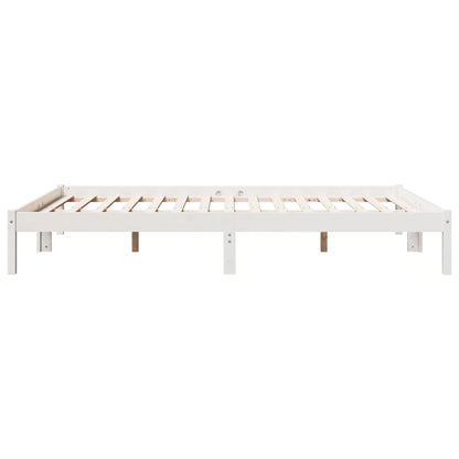 Extra Long Bed Frame without Mattress White 140x210 cm