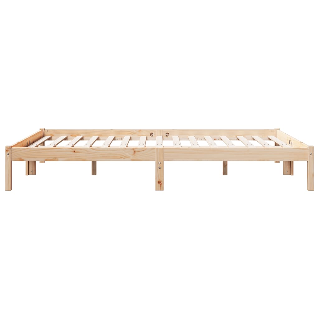 Extra Long Bed Frame without Mattress 160x210 cm Solid Wood Pine