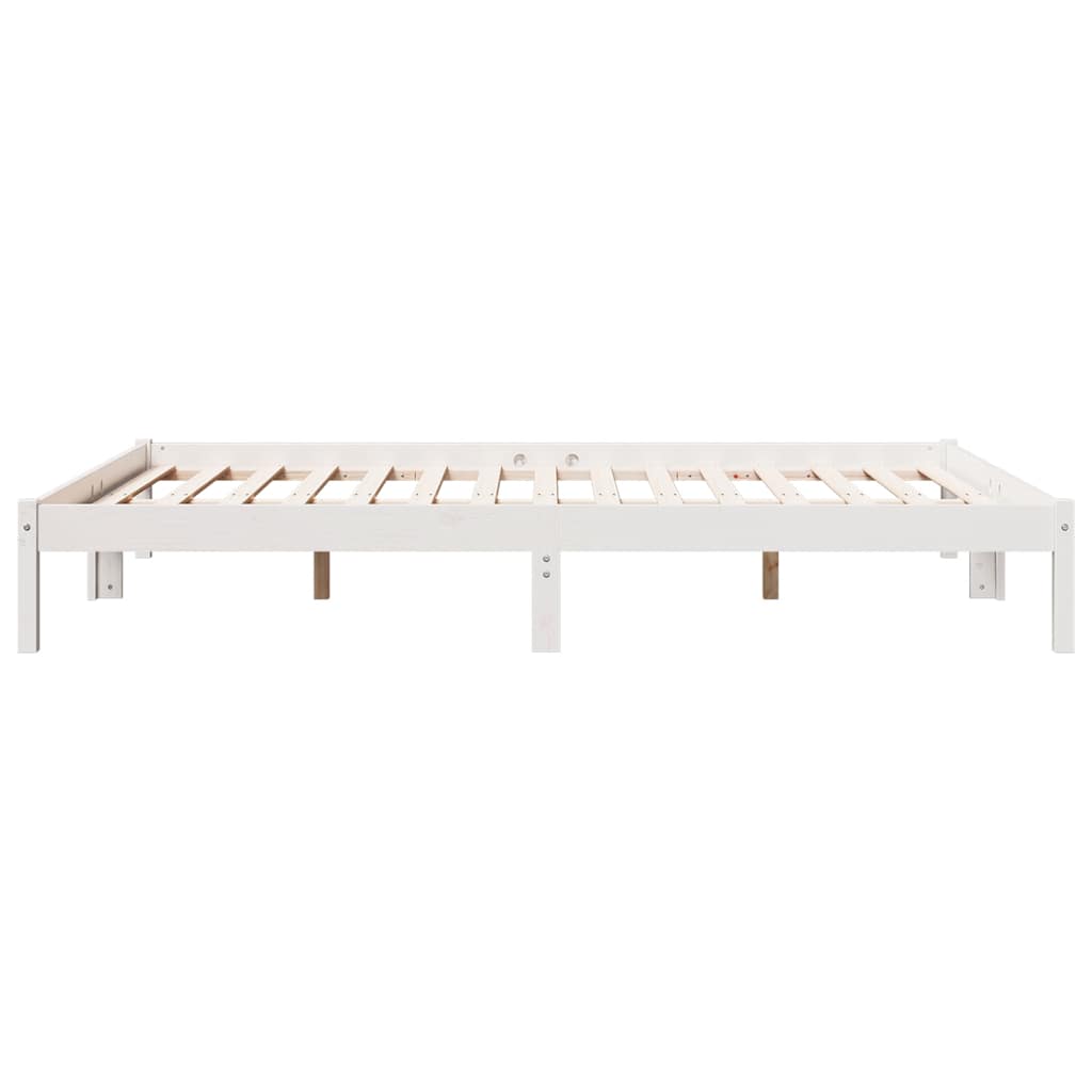 Extra Long Bed Frame without Mattress White 160x210 cm