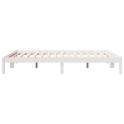 Extra Long Bed Frame without Mattress White 160x210 cm