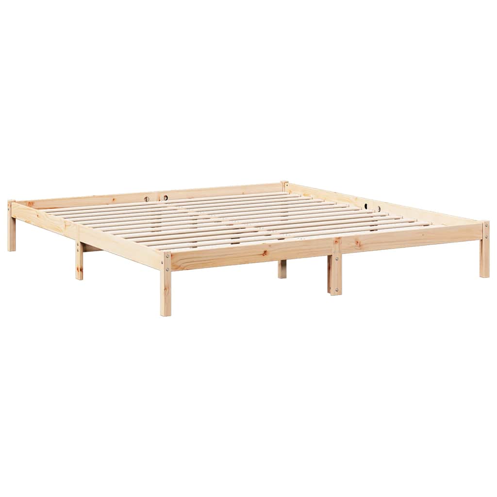 Extra Long Bed Frame without Mattress 180x210cm Solid Wood Pine