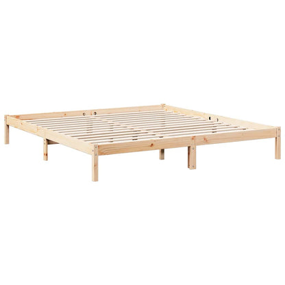 Extra Long Bed Frame without Mattress 180x210cm Solid Wood Pine