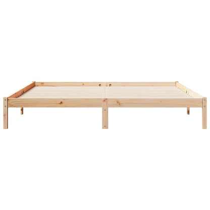 Extra Long Bed Frame without Mattress 180x210cm Solid Wood Pine