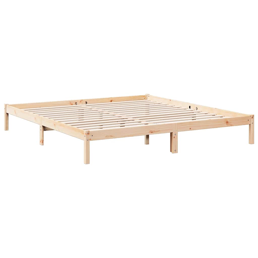 Extra Long Bed Frame without Mattress 180x210cm Solid Wood Pine