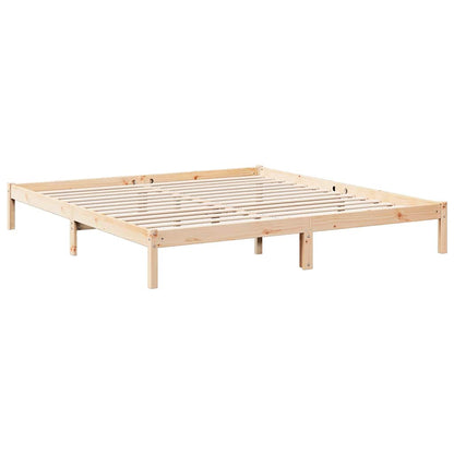 Extra Long Bed Frame without Mattress 180x210cm Solid Wood Pine