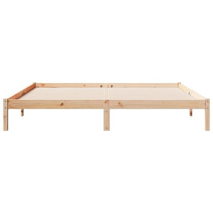 Extra Long Bed Frame without Mattress 200x210 cm Solid Wood Pine