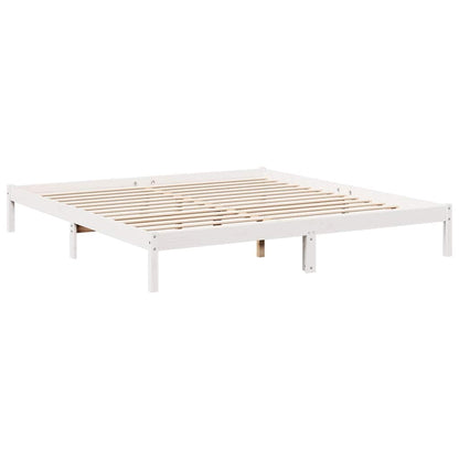Extra Long Bed Frame without Mattress White 200x210 cm