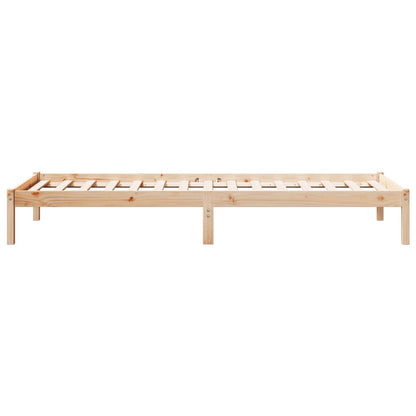 Extra Long Bed Frame without Mattress 80x220 cm Solid Wood Pine