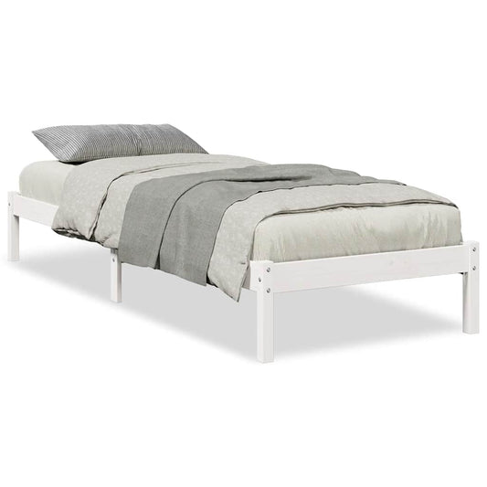 Extra Long Bed Frame without Mattress White 80x220 cm