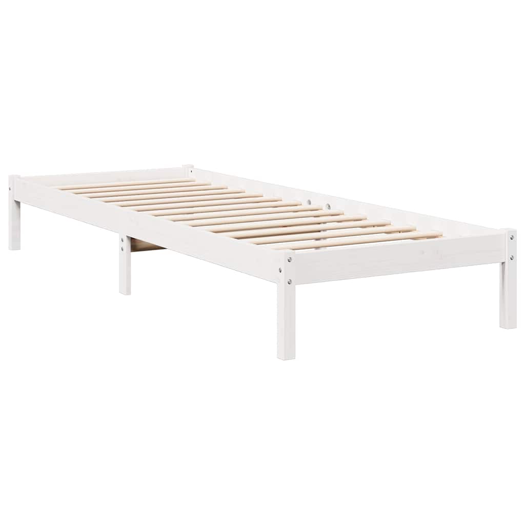 Extra Long Bed Frame without Mattress White 80x220 cm