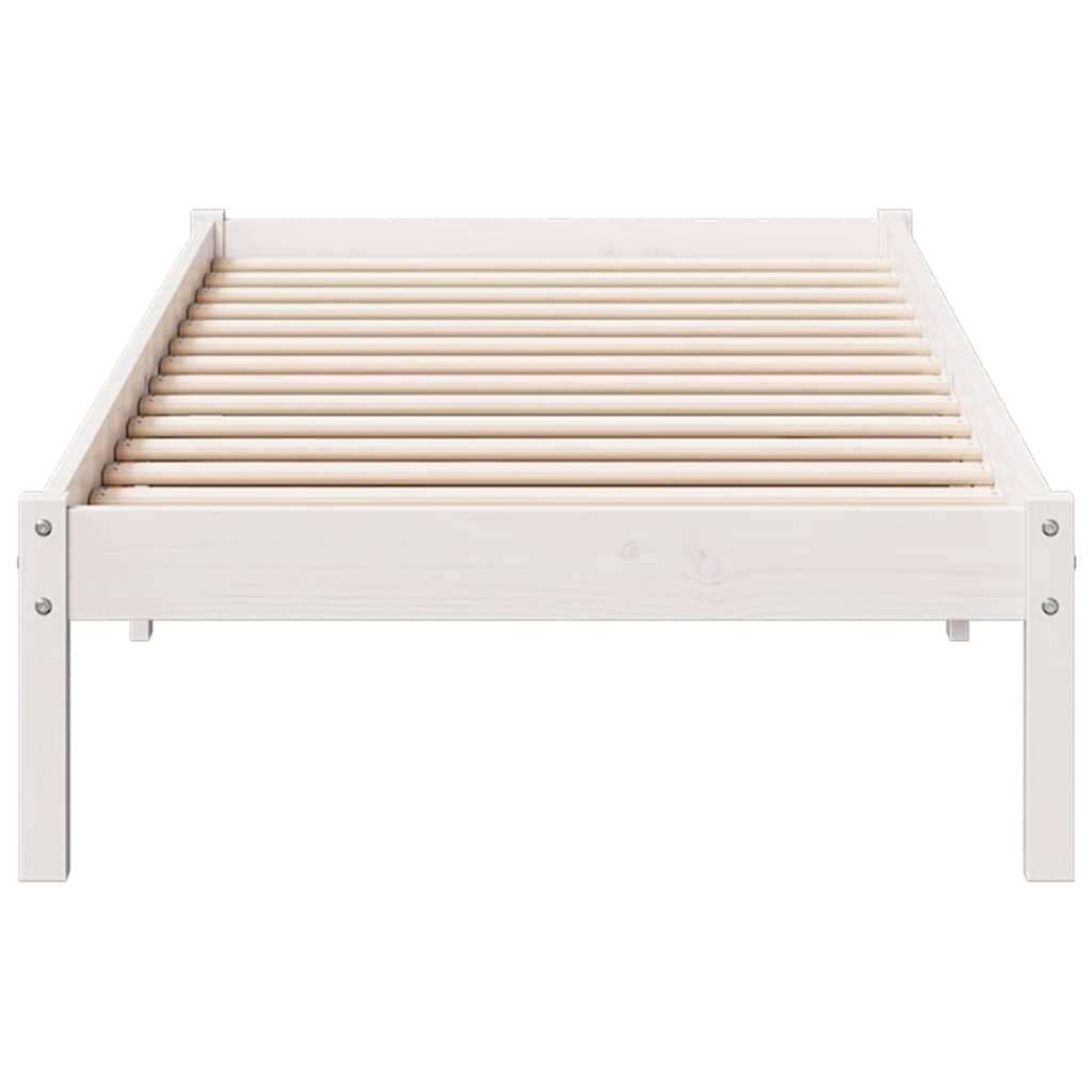 Extra Long Bed Frame without Mattress White 80x220 cm