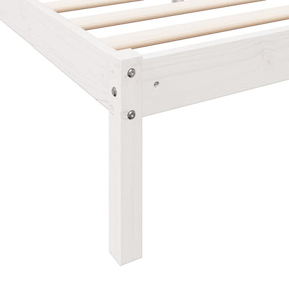 Extra Long Bed Frame without Mattress White 80x220 cm