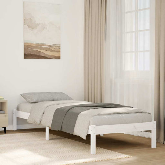 Extra Long Bed Frame without Mattress White 80x220 cm