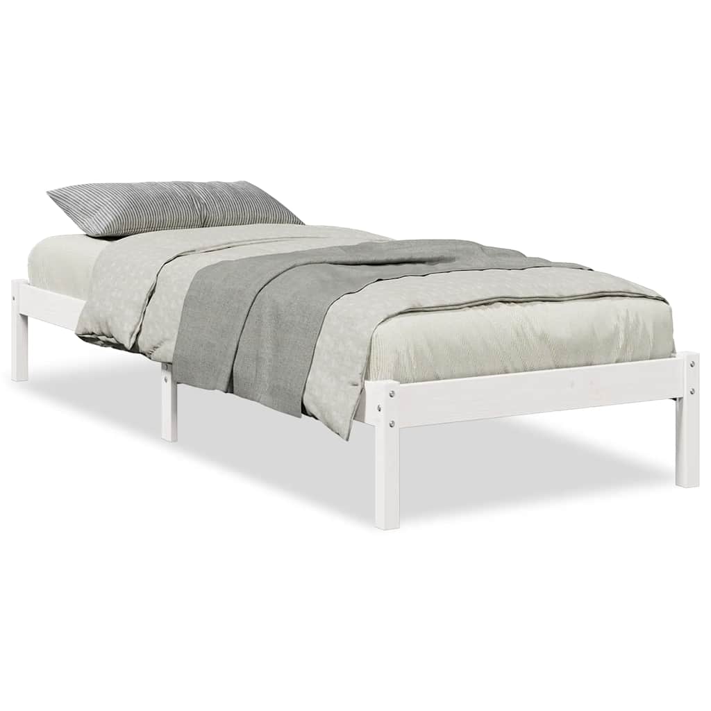 Extra Long Bed Frame without Mattress White 90x220 cm