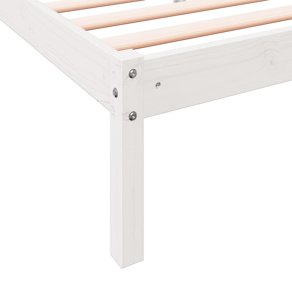 Extra Long Bed Frame without Mattress White 90x220 cm
